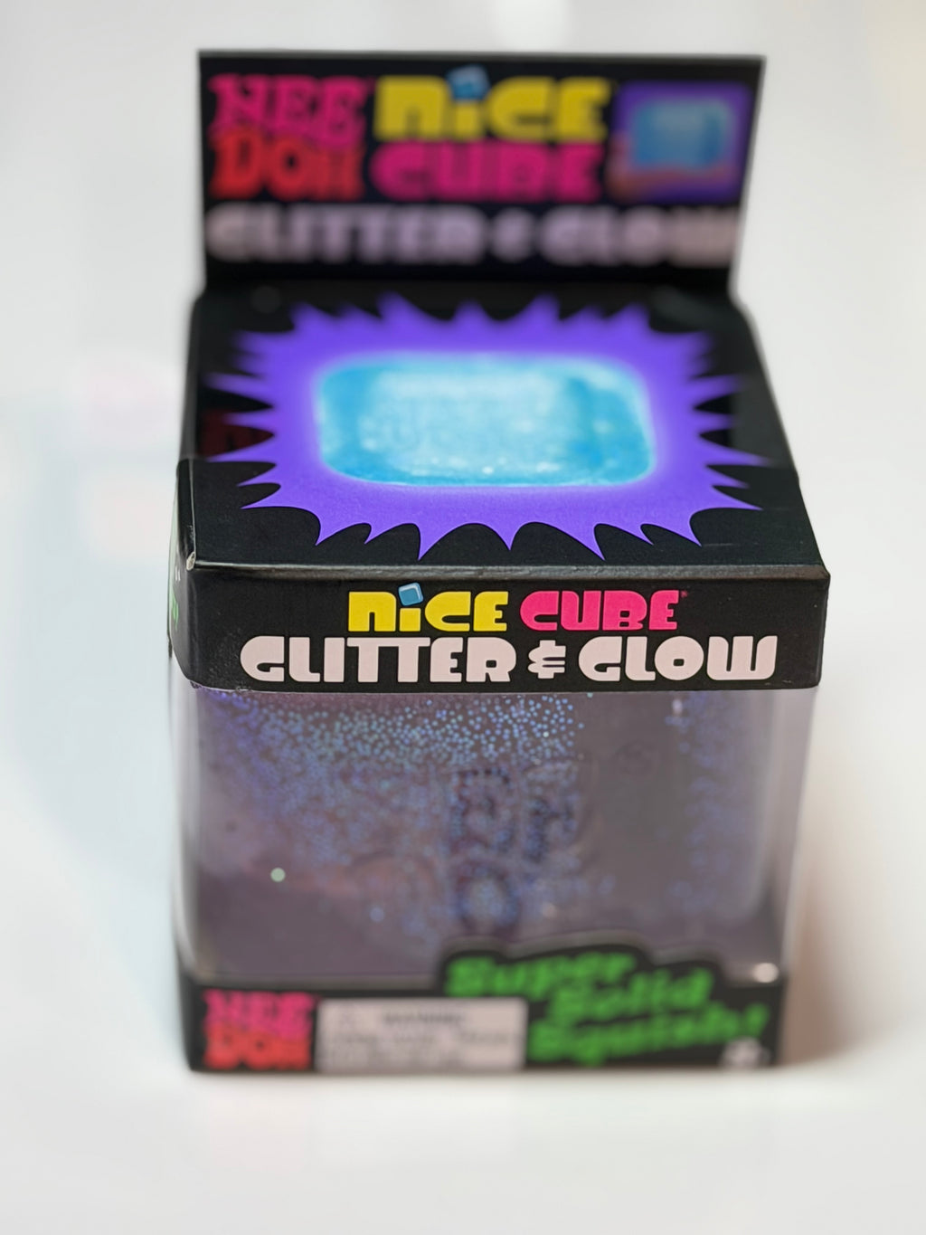 NeeDoh Glitter and Glow Nice Cube