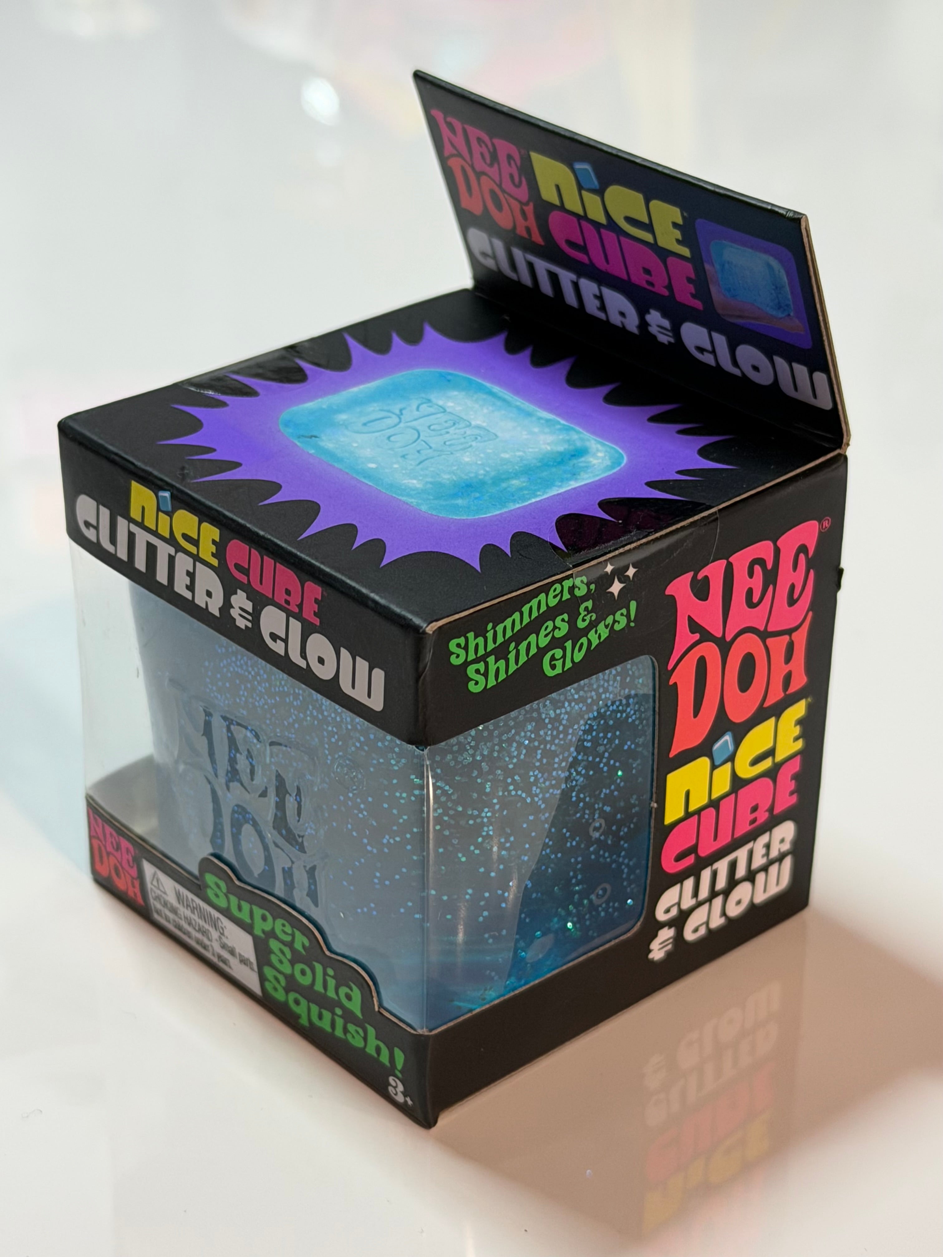 NeeDoh Glitter and Glow Nice Cube