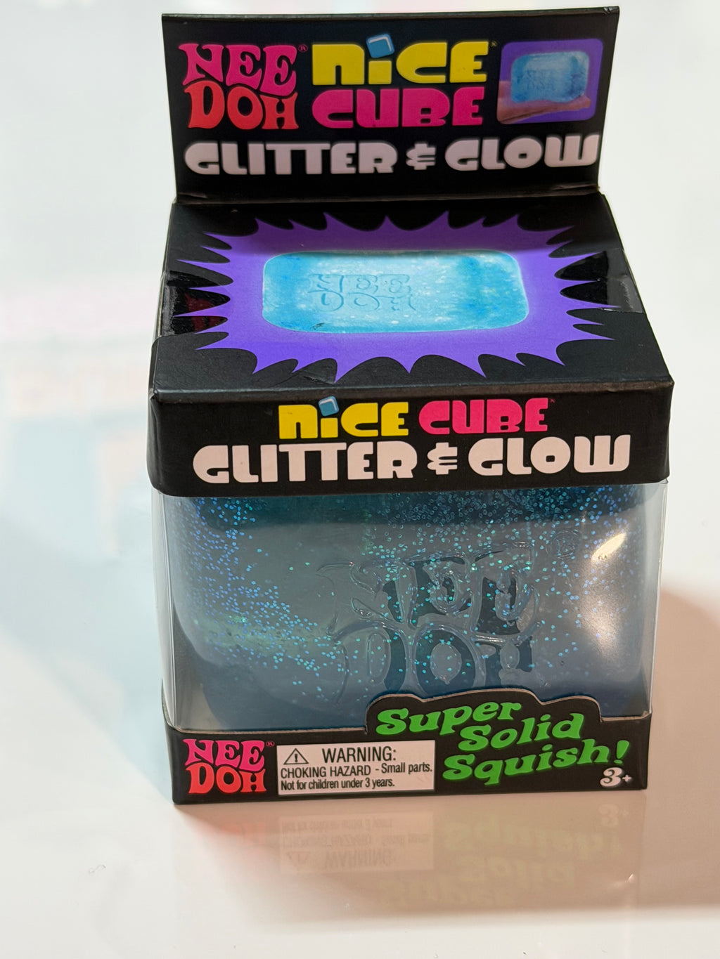 NeeDoh Glitter and Glow Nice Cube