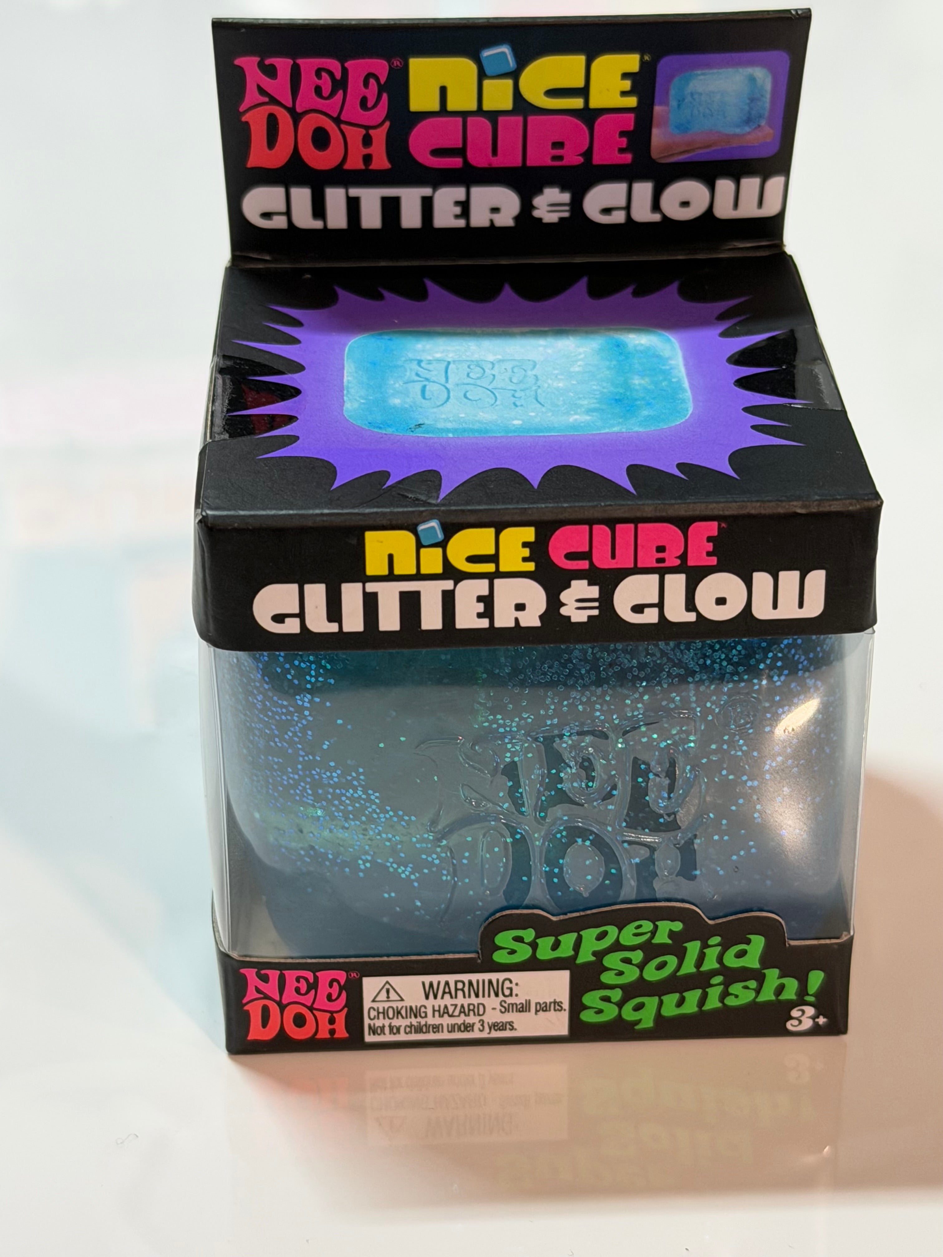 NeeDoh Glitter and Glow Nice Cube