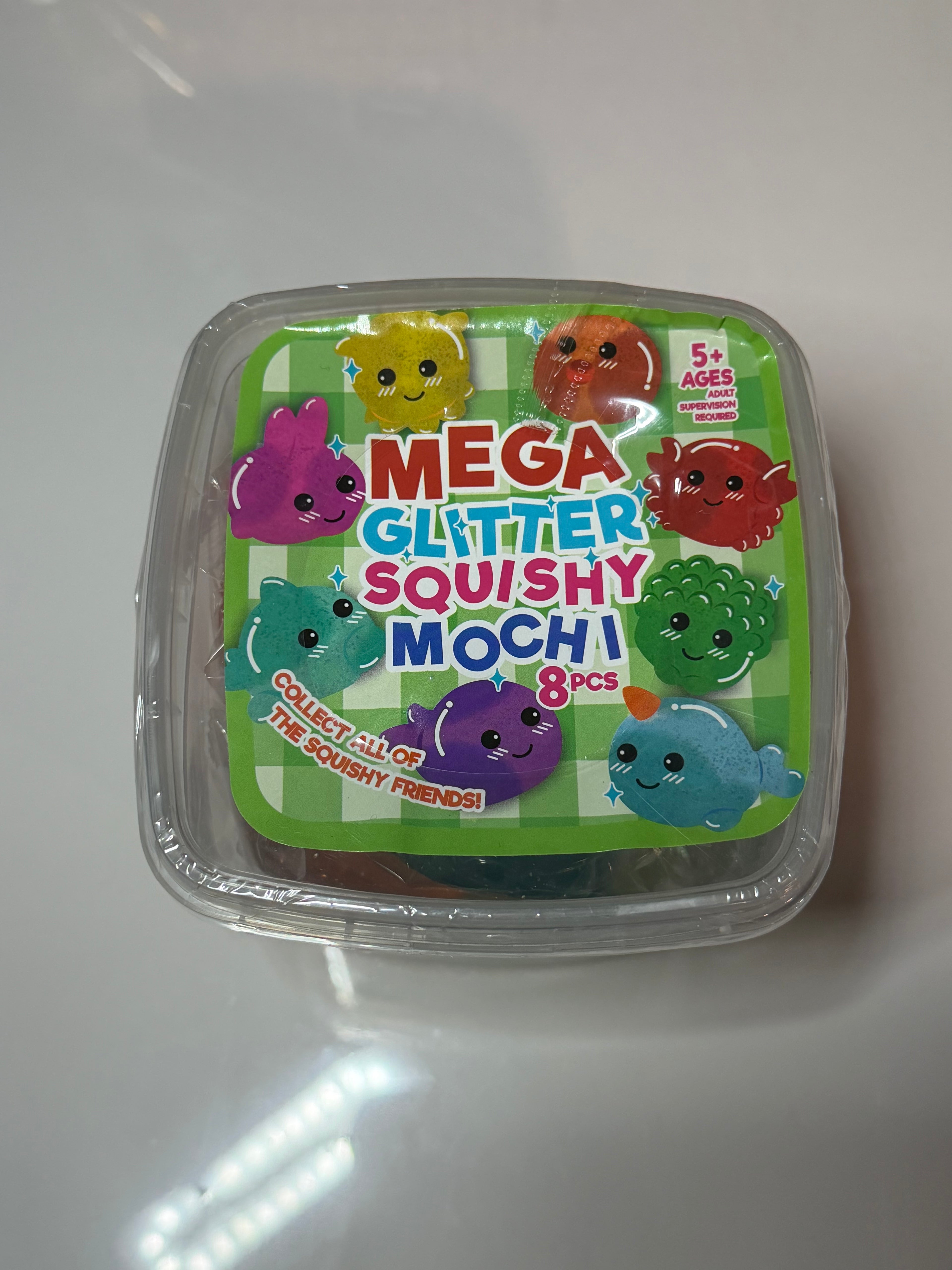 Mega Glitter Mochi 8 Pack