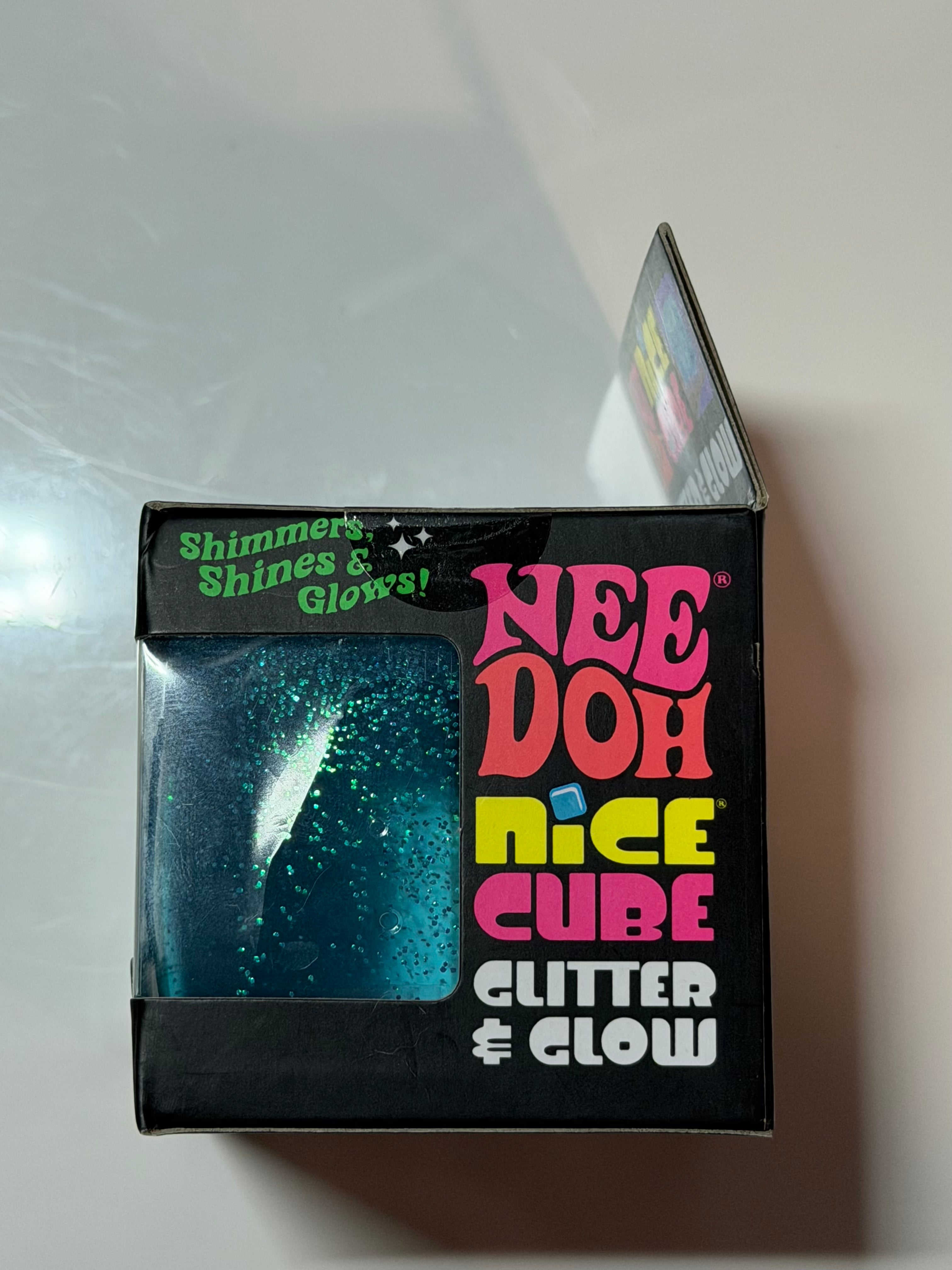 NeeDoh Glitter and Glow Nice Cube